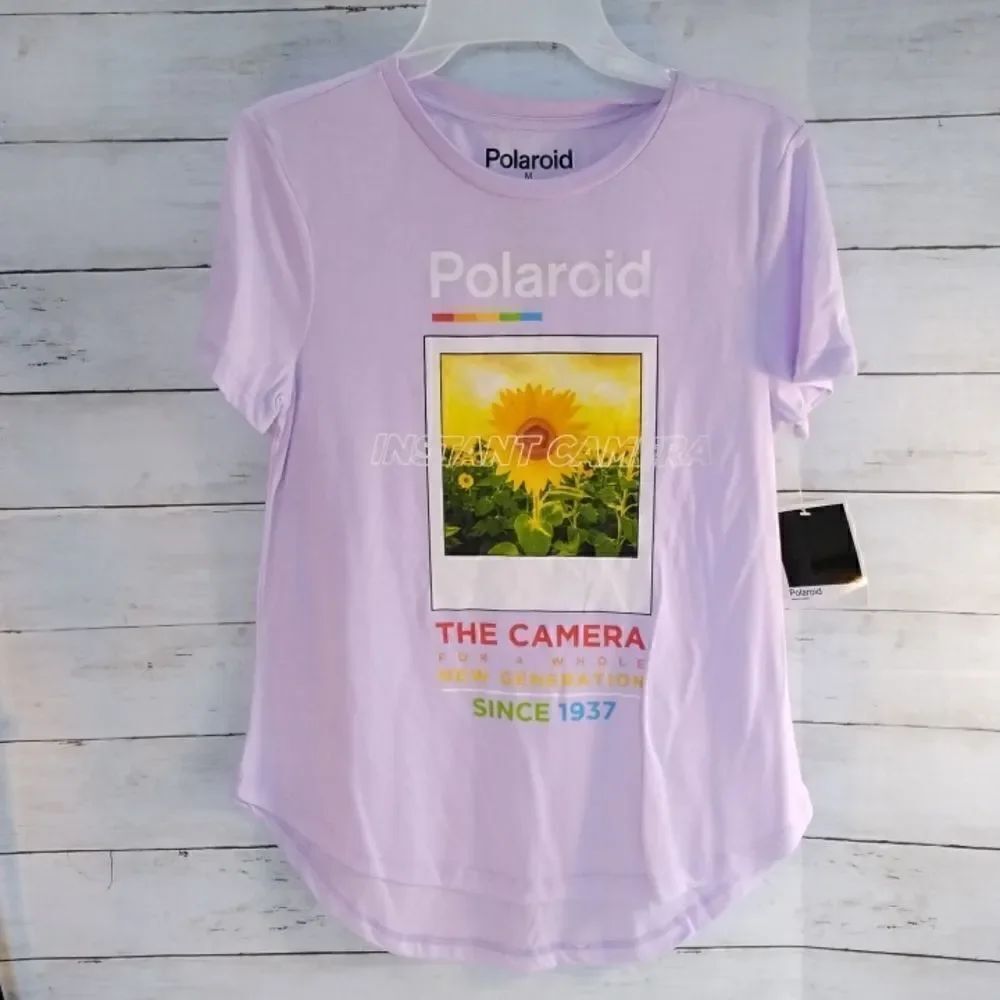 Womens Graphic Polaroid Lounge Pajama Shirt